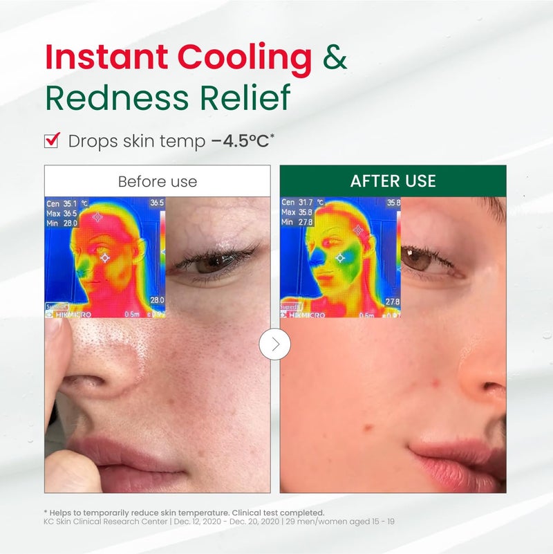 Dr. G R.E.D. Blemish Clear Hyal-Cica Soothing Serum - Korean Skincare - Long-Lasting, Hydrating Serum for All Skin Types - Cools Skin Temperature - Hyaluronic Acid & Centella Asiatica - 1.69 fl oz - Image 4