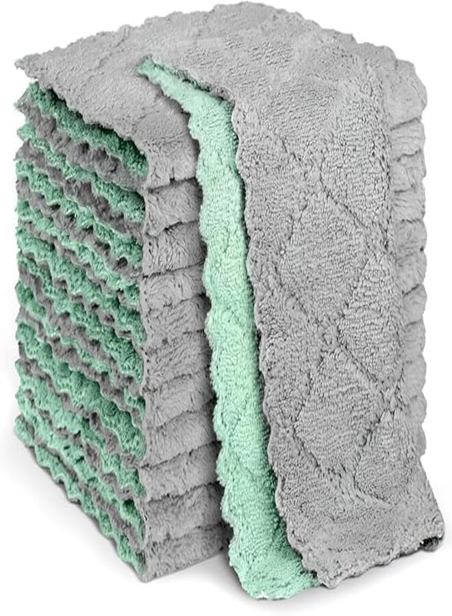 High Quality Microfiber Towel Set (10 Pieces) - 25x25 cm - Cleans Effectively and Without Residue Attractive Colors Make It Perfect for Kitchen and Car Absorbs Liquids | From Generic
