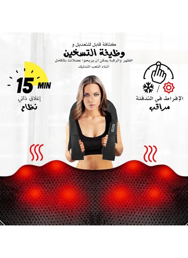مدلك الرقبة بالحرارة، مدلك شياتسو للرقبة والظهر والكتف والقدم والساق، عجن الأنسجة العميقة ثلاثي الأبعاد يساعد على استرخاء العضلات في المنزل والسيارة، هدايا مريحة للنساء والرجال - pzsku/ZCA93A161BF17BD557902Z/45/_/1733117359/0ddc5139-1810-44ea-b4d4-7af9d2e8a975