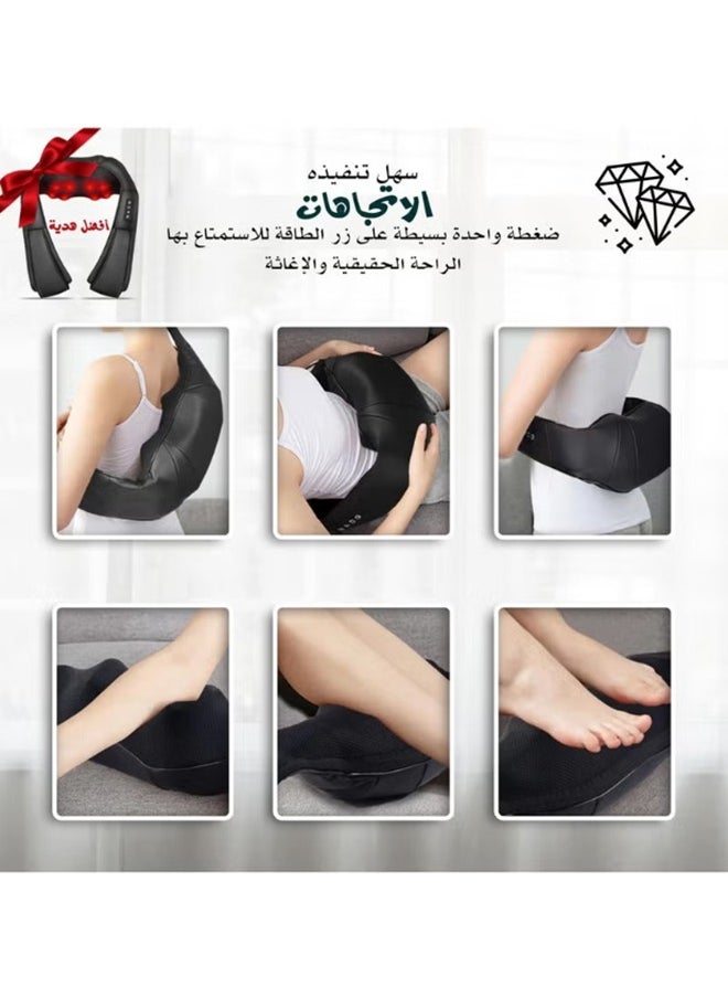 مدلك الرقبة بالحرارة، مدلك شياتسو للرقبة والظهر والكتف والقدم والساق، عجن الأنسجة العميقة ثلاثي الأبعاد يساعد على استرخاء العضلات في المنزل والسيارة، هدايا مريحة للنساء والرجال - pzsku/ZCA93A161BF17BD557902Z/45/_/1733117379/1c1f049e-dcb7-4157-aec2-c201f502c3fd