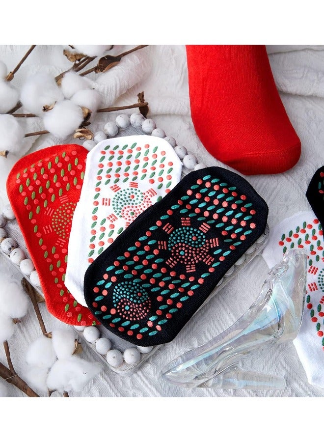 روكاوات جوارب Castwave ذاتية التسخين، 3 أزواج من جوارب القدم المرنة الدافئة القابلة للتنفس والمضادة للبرد والشتاء والجوارب المضادة للتجمد والتخييم والمشي لمسافات طويلة والتزلج والشتاء - Image 5