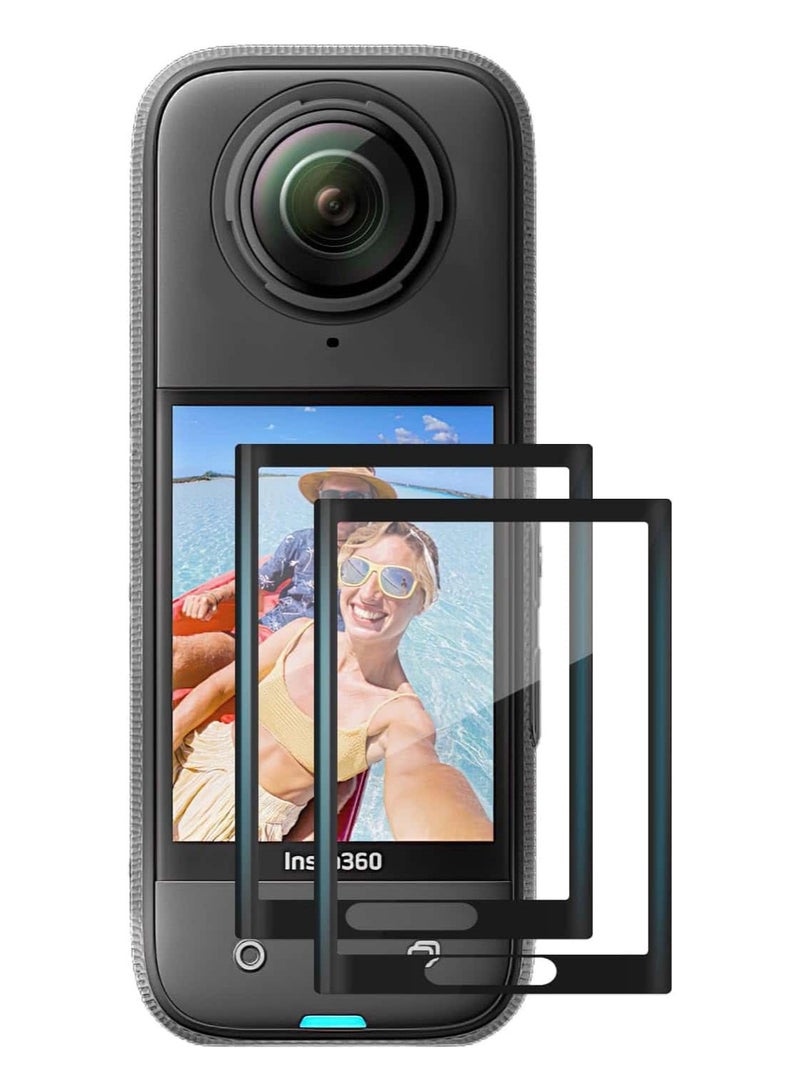 Anmi 2 Pack Insta 360 X5/X4 Screen Protector Film, Tempered Glass LCD Display Protective Cover,Ultra HD, 9H Hardness, Scratch Resistant - Image 1