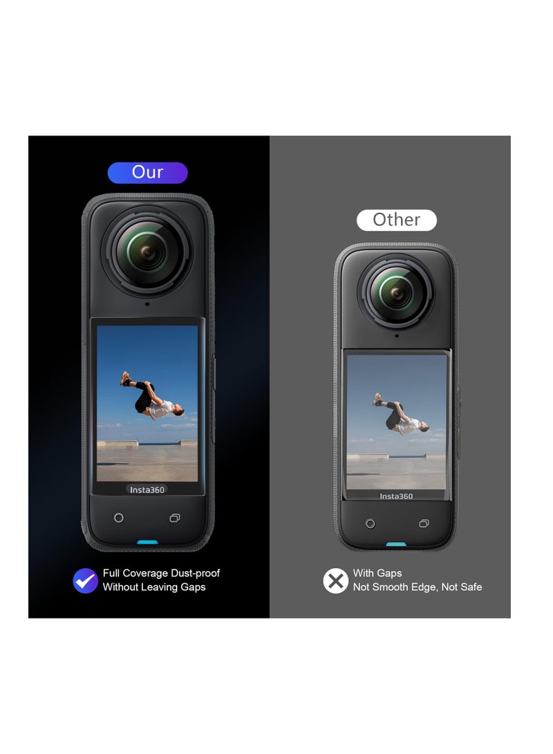 Anmi 2 Pack Insta 360 X5/X4 Screen Protector Film, Tempered Glass LCD Display Protective Cover,Ultra HD, 9H Hardness, Scratch Resistant - Image 3