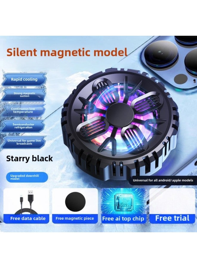 Mobile Phone Radiator Semiconductor Water Cooling Artifact Refrigeration Ice-sealed Back Clip Magnetic Pro Fan For China-Color:【flagship Model】 Tec Semiconductor Refrigeration❄The Temperature Difference Can Reach 30°❄Silent And Silent❄Strong Magnetic Adsorption Is Not Easy To Fall Off - Image 1