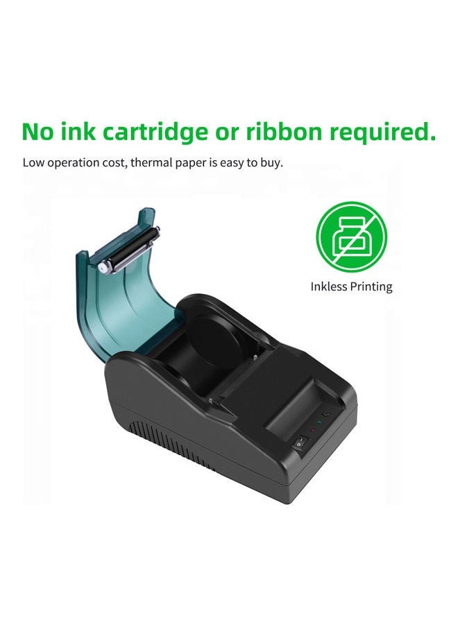 NIBEMINENT Desktop USB Heat Receipt Printer Black  - Image 5