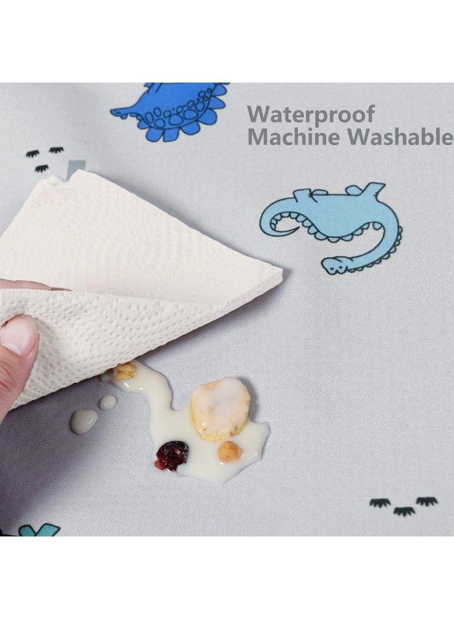 WOMUMON 51" Splat Mat for Under High Chair/Arts/Crafts, Wo Baby Reusable Spill Mat Waterproof Anti-slip Floor Splash Mat, Portable Play Mat and Table Cover - Image 3