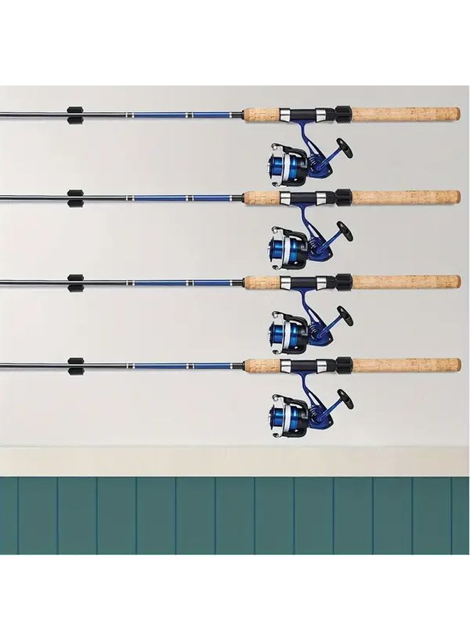20pcs Wall Mounted Fishing Rod Holder Clips Durable Plastic Organizer Rack - Image 5