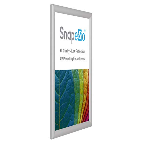 SnapeZo 16.5 x 23.4 (A2 Euro Size) Silver Poster Frame, Front-Loading, Wall Mount, Aluminum 1" Profile, Sleek Series - Image 3