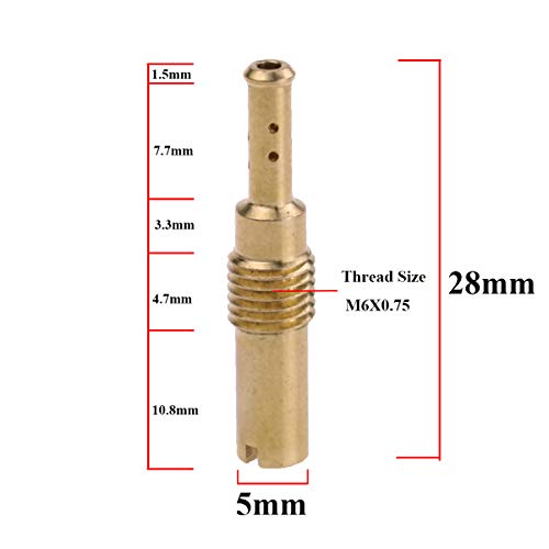 Glixal Slow Pilot Idle Jet For Keihin OKO KOSO CVK GY6 Carburetor ATV UTV Buggy Scooter Moped Dirt Bike,32,35,38,40,42,45,48,50,52,55,58,60 (12pcs set) - Image 2