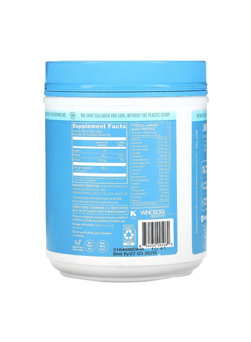 Vital Proteins Collagen Peptides Unflavored Powder 567 g - Image 2