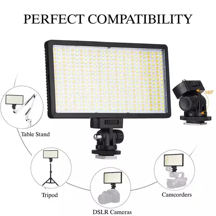 SooPii Portable LED Video Light Panel for DSLR Camera, Dimmable Bi-Color 3200K-5600K, Adjustable Brightness LED Fill Light for Photography, YouTube, Vlogging, Shooting & Studio Lighting - Image 5