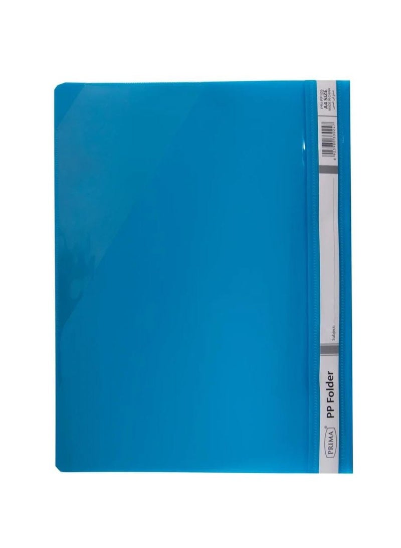 بريما مجلد ملفات شفاف A4 من 12 قطعة أزرق فاتح - Image 2