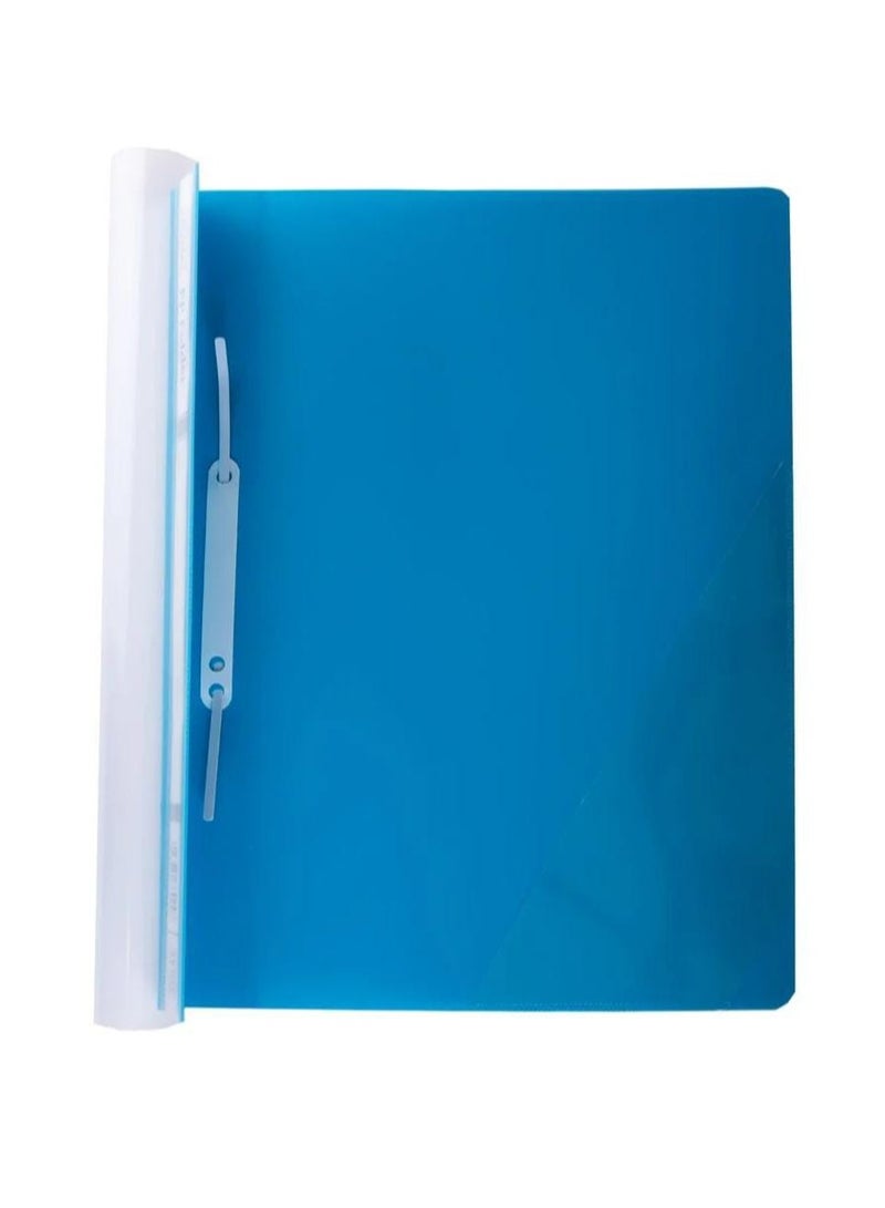 بريما مجلد ملفات شفاف A4 من 12 قطعة أزرق فاتح - Image 3