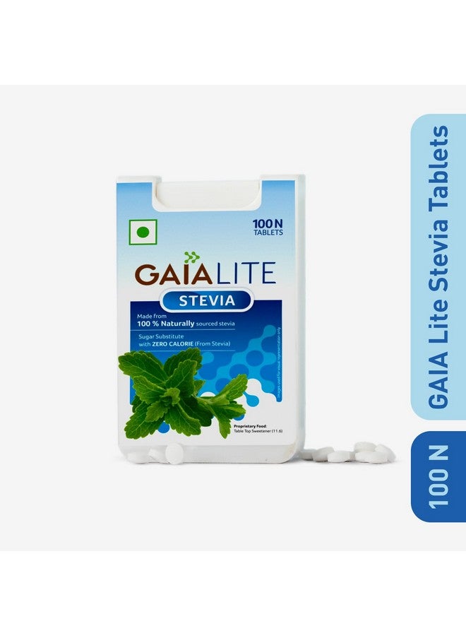 Gaia Lite Stevia Sweetener, 100 Tablets (Pack of 3)- Natural Sugarfree Sweetener Perfect for Diabetes Management | Quick Dissolve and a Healthy Substitute for Sugar|Made with 100% Pure and Natural Stevia Extract. With Zero Calories and Zero Sugar|Try Gaia Stevia Today! - Image 2