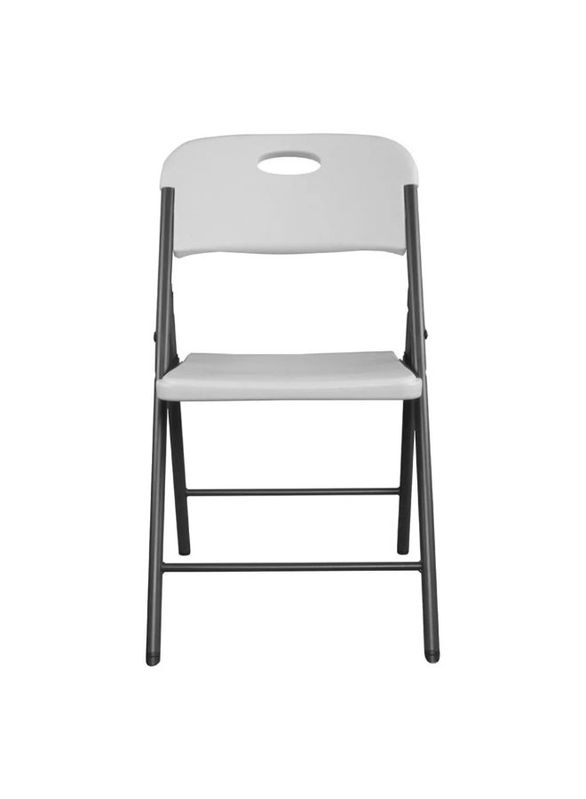 Lifetime Heavy Duty Indoor/Outdoor Folding Chair White and Black 81 x 49.8 x 58 cm 80725 - Image 2