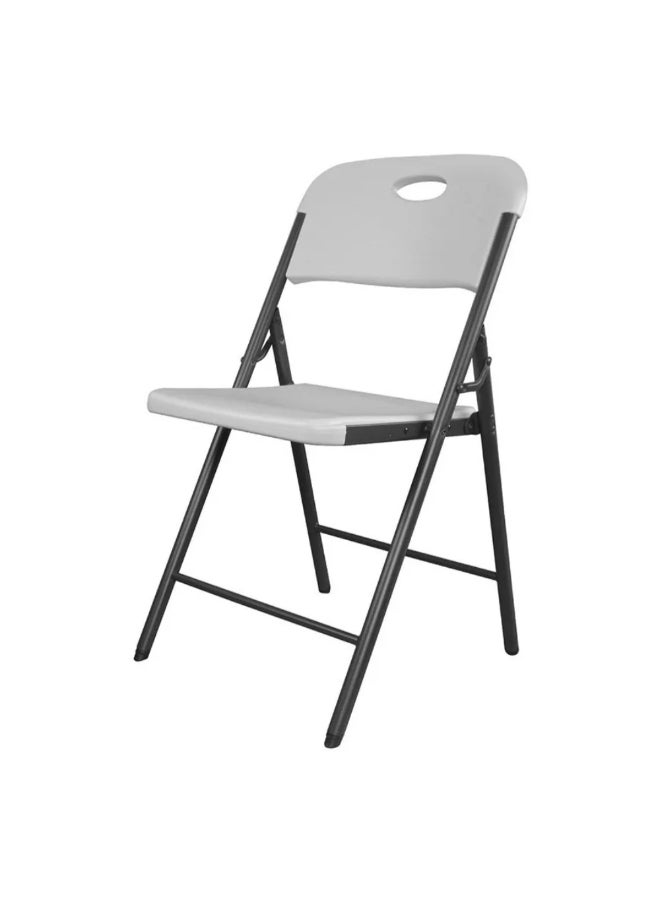 Lifetime Heavy Duty Indoor/Outdoor Folding Chair White and Black 81 x 49.8 x 58 cm 80725 - Image 1