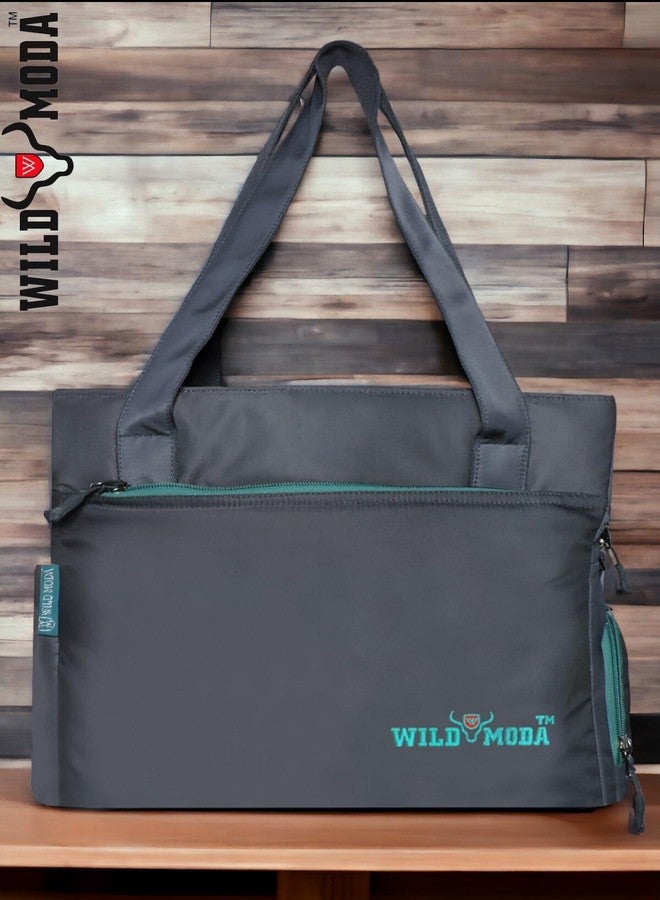 WILD MODA Women Shoulder Bag Grey & Turquoise - Image 2
