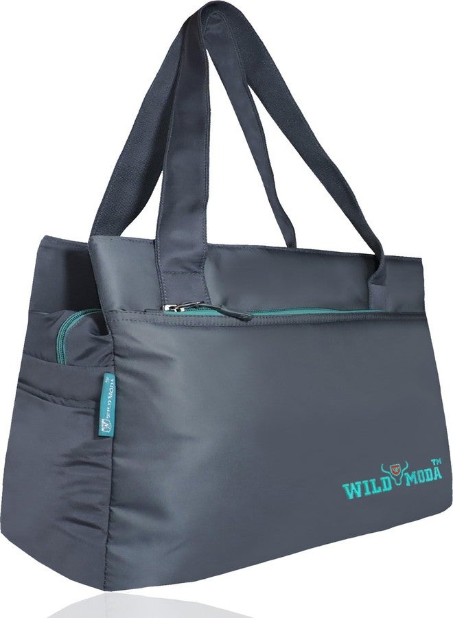 WILD MODA Women Shoulder Bag Grey & Turquoise - Image 1