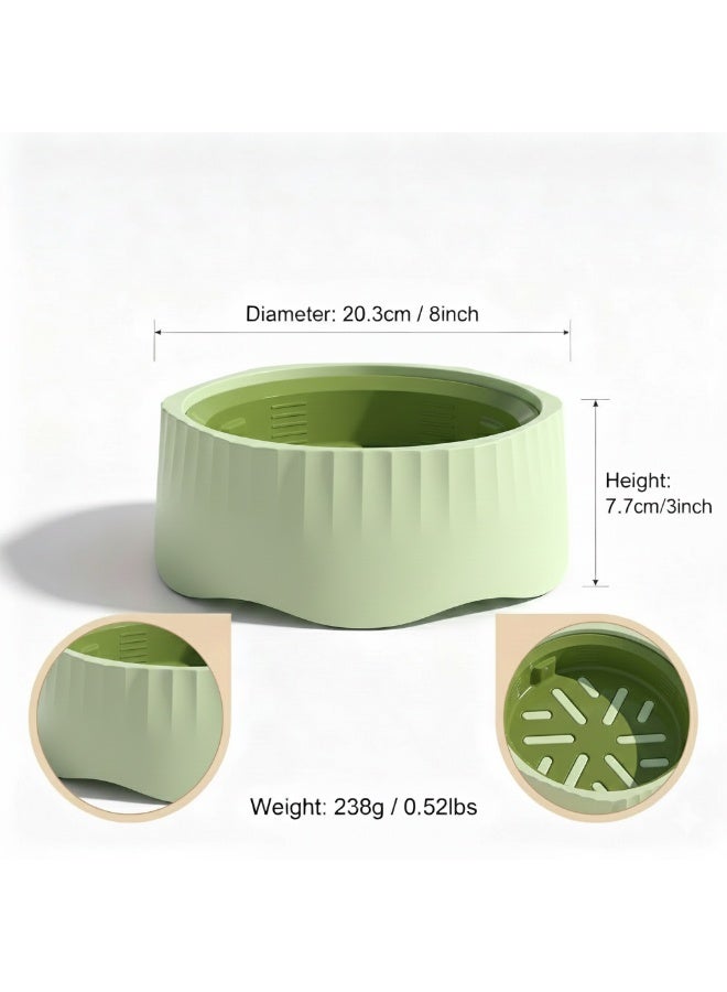 EPET 2-in-1 Pet Slow Feeder Dog Bowl & Regular Food Dish - Adjustable Anti-Gulping Bloat Stop Interactive Puzzle Bowl for Fast Eaters - BPA-Free Plastic (Green) - Image 2