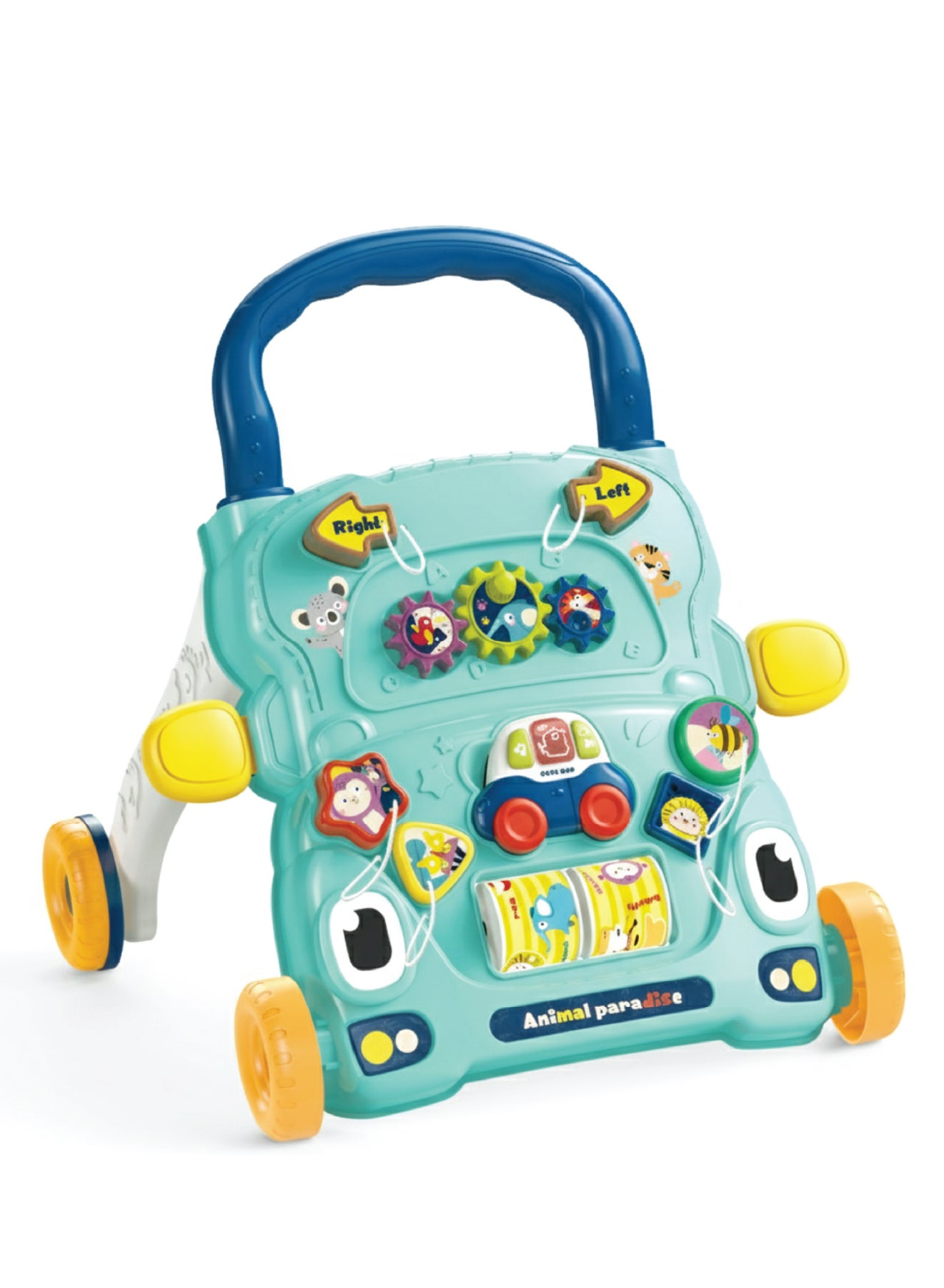 Zenito Adventure Activity Walker - Sensory & Motor Development -Magical Activity Walker, Baby Walker with Shapes, Sounds, Music, Educational Push Toy for for Babies 6m+ - Multi