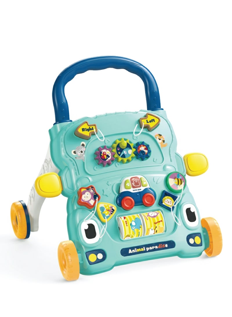 Zenito Adventure Activity Walker - Sensory & Motor Development -Magical Activity Walker, Baby Walker with Shapes, Sounds, Music, Educational Push Toy for for Babies 6m+ - Multi - Image 1