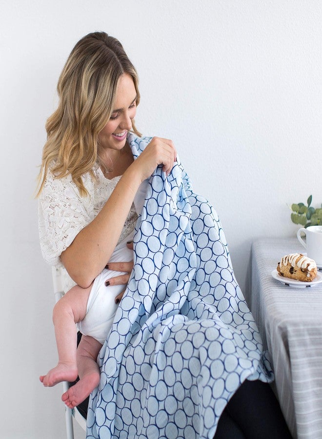 SwaddleDesigns Marquisette Receiving Swaddle Blanket for Baby Boys & Girls, Soft Premium Cotton Muslin, Best Shower Gift, Pastel SeaCrystal Simple Stripes, Parent Picks Award Winner - Image 4