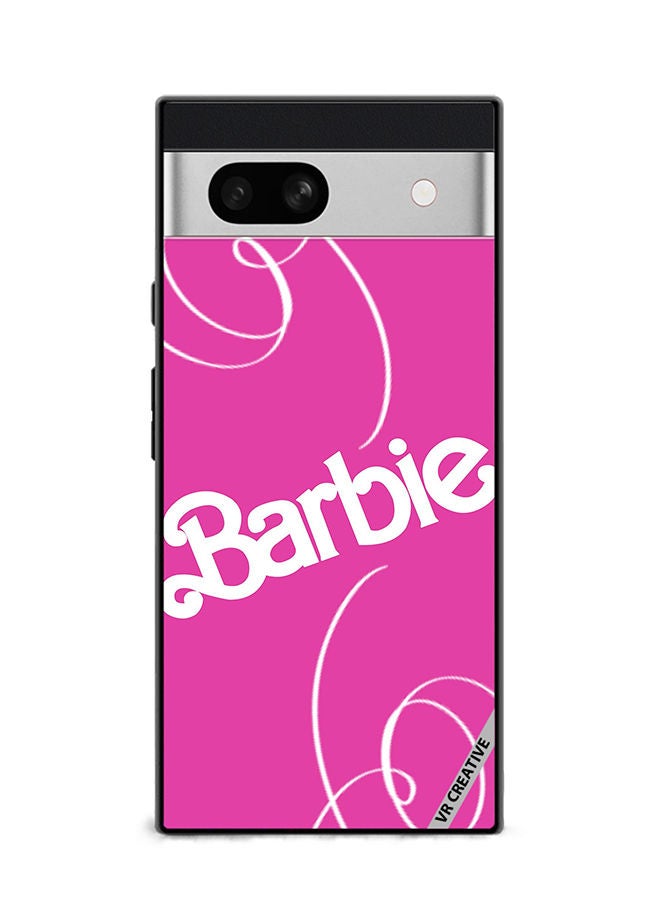 VR CREATIVE Protective Case Cover For Google Pixel 7a Barbie Lines Design Multicolour - Image 1