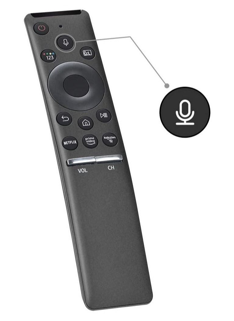 Raxoom Remote for Samsung Smart TV Voice Mic Bluetooth Replacement Controller BN59-01312A and Samsung 4K 8K UHD Curve TV - Image 1
