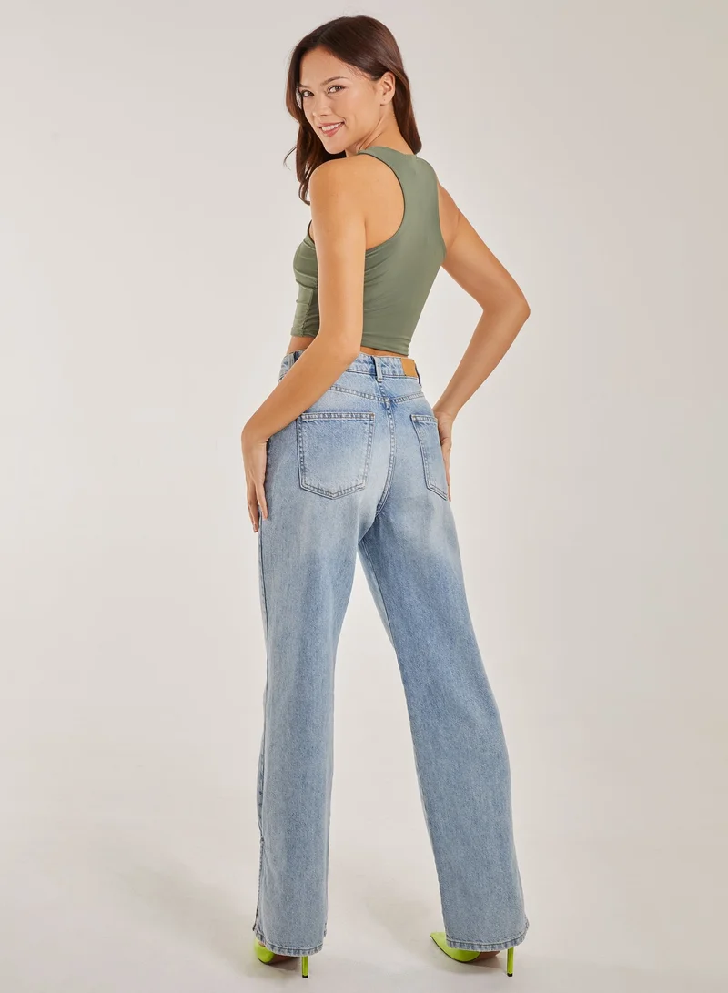 Pink Vanilla NYC Logo Racer Vest