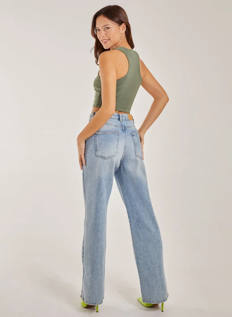 Pink Vanilla NYC Logo Racer Vest