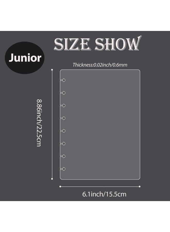 ITSYHPRO Junior Discbound Journal PP Covers (1 Set/ 2 PCS) Compatible with Circa Arc TUL and Happy Planner(Super Clear,Junior) - Image 2