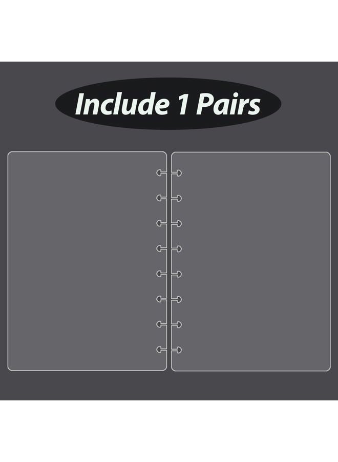 ITSYHPRO Junior Discbound Journal PP Covers (1 Set/ 2 PCS) Compatible with Circa Arc TUL and Happy Planner(Super Clear,Junior) - Image 3
