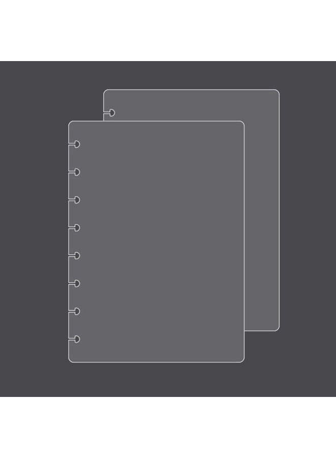 ITSYHPRO Junior Discbound Journal PP Covers (1 Set/ 2 PCS) Compatible with Circa Arc TUL and Happy Planner(Super Clear,Junior) - Image 1