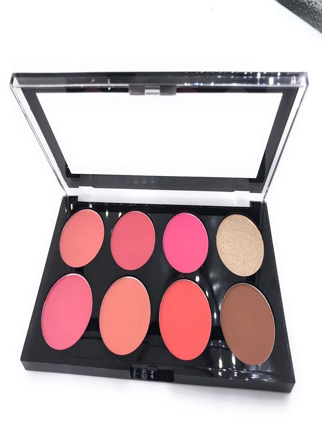 COSLUXE Professional 8 Colors Blush Palette, Matte Mineral Blush Powder Bright Shimmer Pro HD Face Blush,Contour and Highlight Blush Palette (02) - Image 4