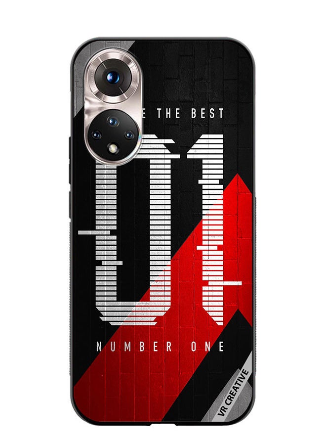 VR CREATIVE Protective Case Cover For Honor 50 Number One Design Multicolour 