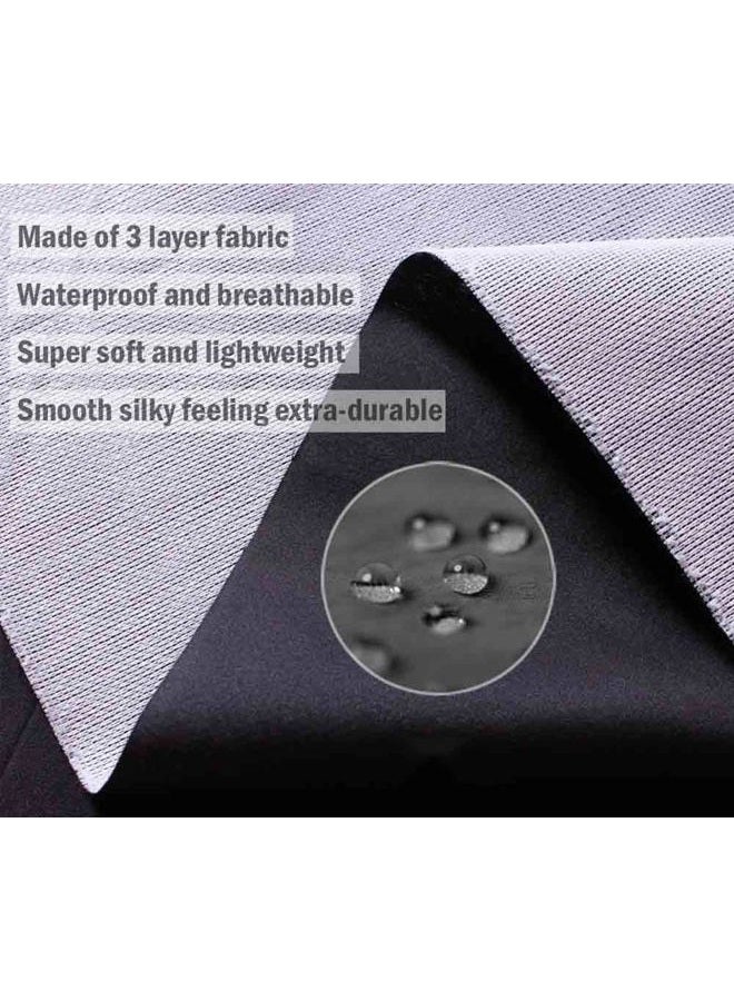 Beabes Pink Flamingo Chef Apron 27 X 31 Inch Tropical Pink Birds Animal On Blue Non-Pilling Bib Aprons For BBQ Grilling Gardening Kitchen With Adjustable Neck Strap - Image 5