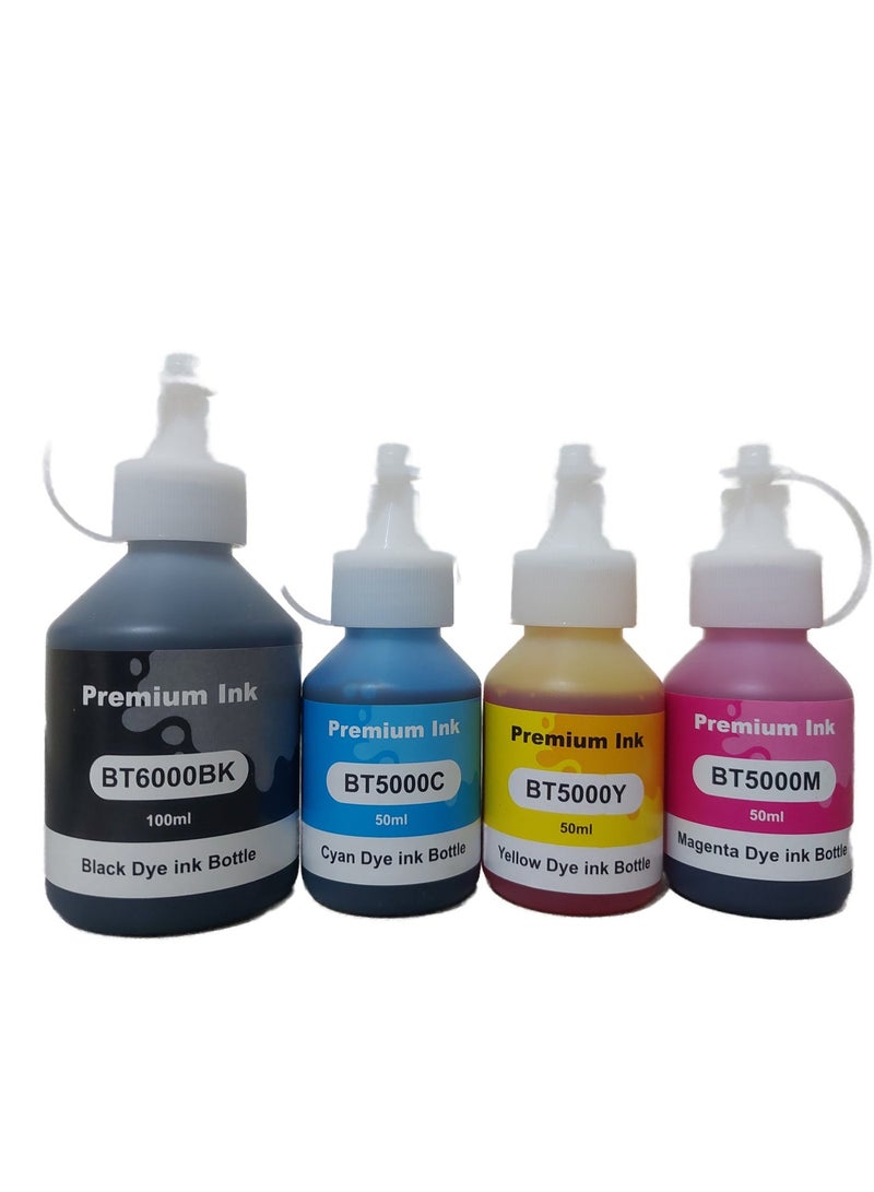 Premium Compatible BT D60K BT5000C BT5000Y BT5000M Ink for Brother Ink Tank 4-Color (Black Cyan Magenta Yellow) Printers Refill for DCP - T300 T500W T700W T310 T510W T710W MFC - T800W T810W T910W T4500DW - Image 3