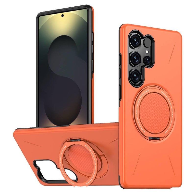 MagSafe Case | Orange | Shockproof Cover for Samsung Galaxy A26 | Drop Protection | Kickstand - Image 1