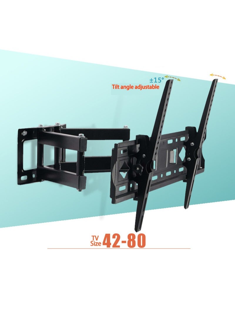 FlashHawk Full Motion TV Wall Mount Swivel Tilt and Retractable for Most 42-80 inch TVs  - Image 2
