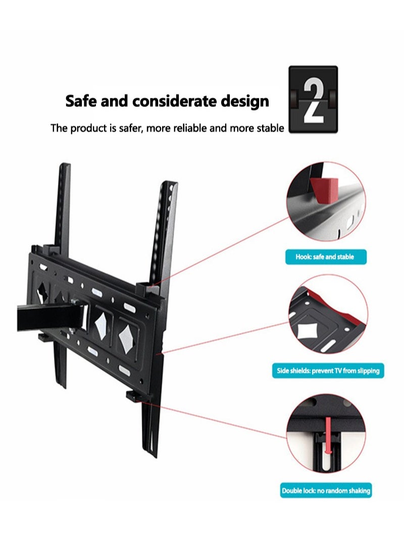 FlashHawk Full Motion TV Wall Mount Swivel Tilt and Retractable for Most 42-80 inch TVs  - Image 4