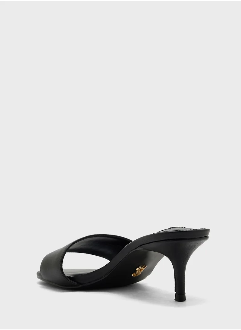 STEVE MADDEN One Strap Mid Heel Sandals