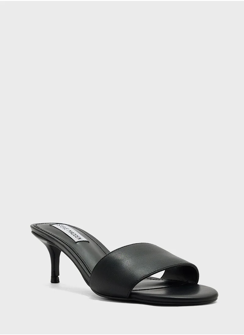 STEVE MADDEN One Strap Mid Heel Sandals