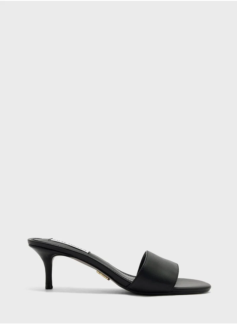 STEVE MADDEN One Strap Mid Heel Sandals
