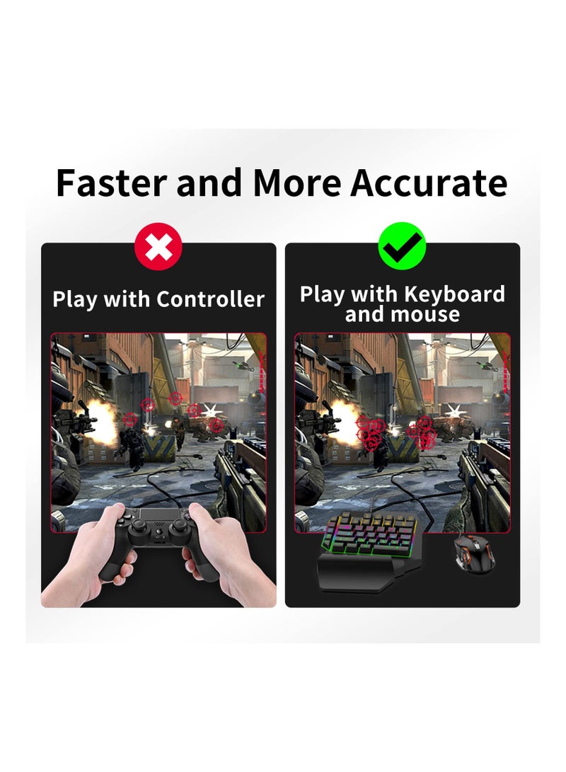 (2023) Keyboard Adapter,  and Mouse Adapter for Nintendo Switch/Xbox One/PS4/PS3, AIMVICE Keyboard Adapter  Xbox Keyboard Adapter,  for Games Consoles for FPS, TPS and RTS - Image 3