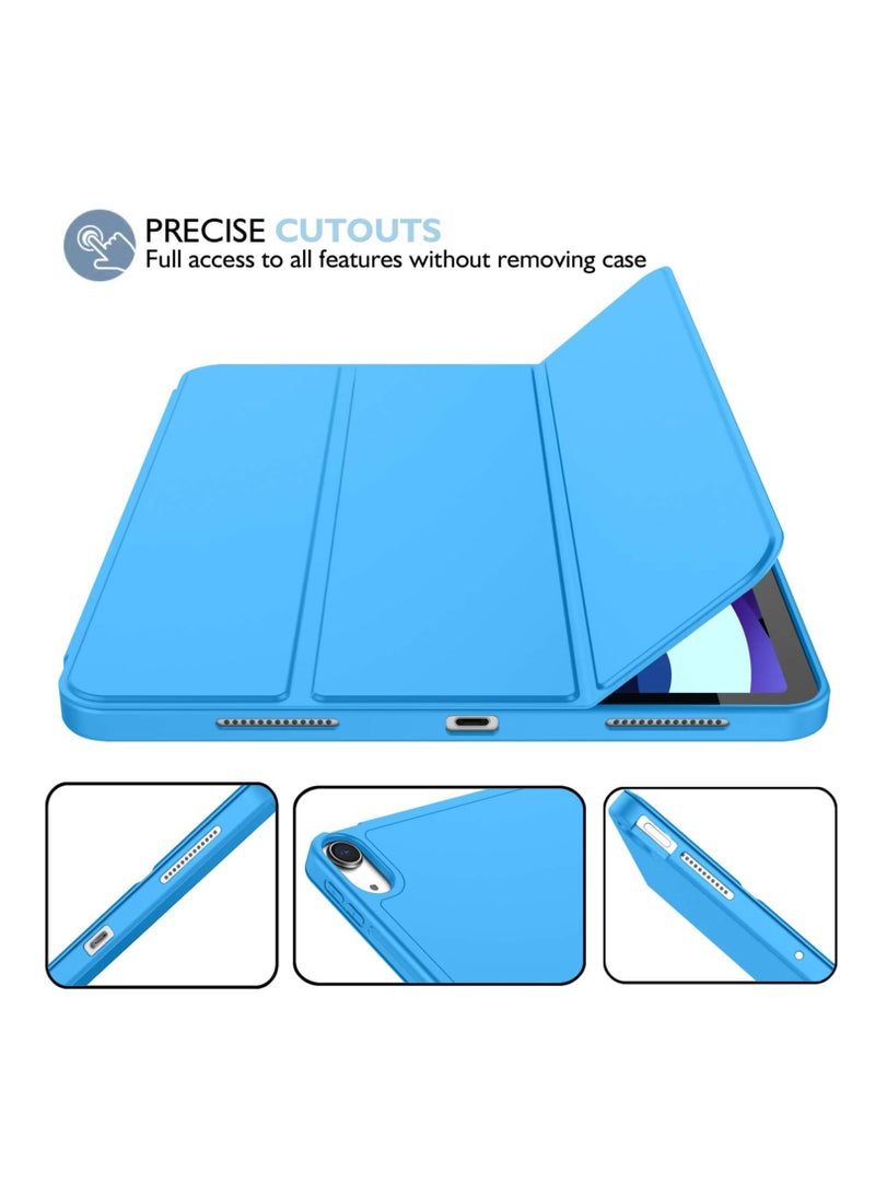 Techie - Apple Smart Folio Flip Full Cover Tablet Case with Pencil Holder and Auto Wake/Sleep function for Apple iPad Air 4/5 (2020,2022 ,4th/5th Generation 10.9 Inch) – Ocean Blue - Image 1
