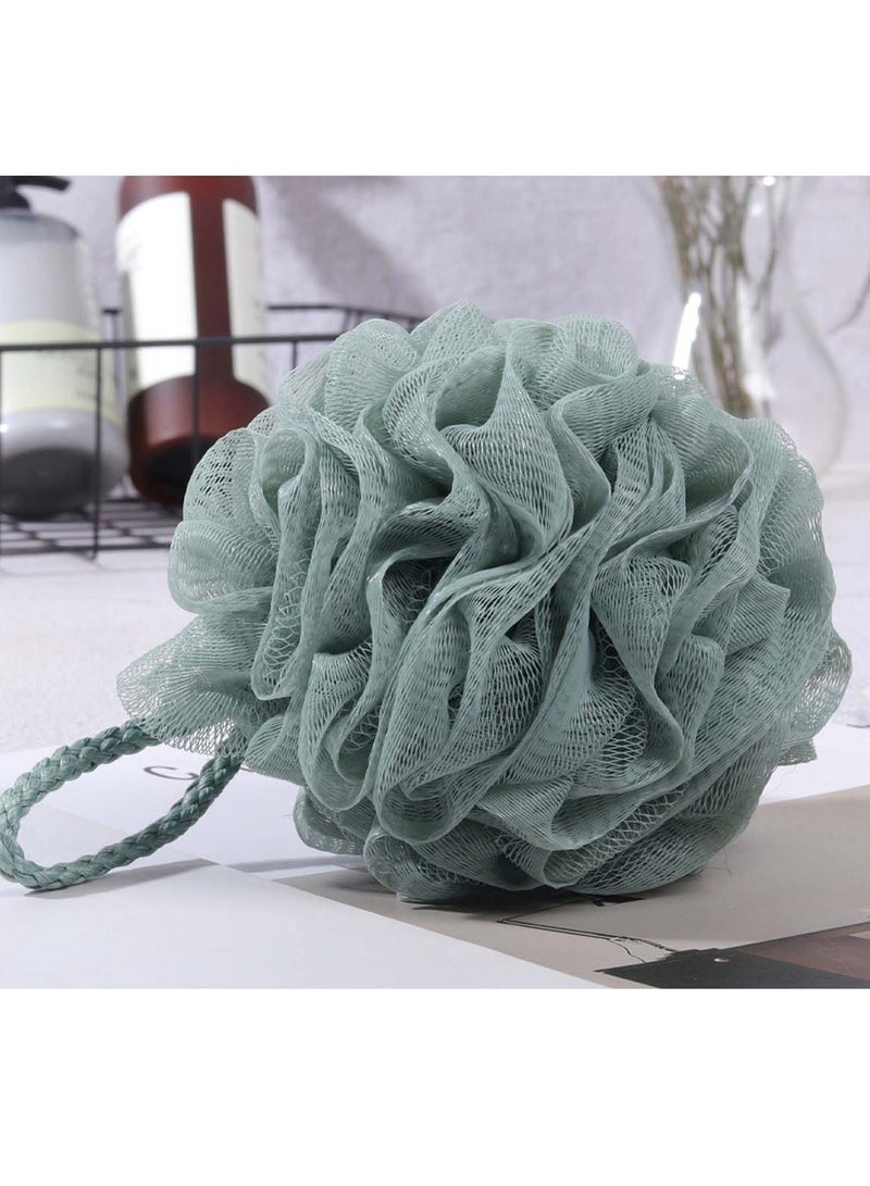 4 قطع إسفنجة استحمام إسفنجة استحمام شبكية ليفة كرة استحمام إسفنجية لتنظيف الجسم - Image 3