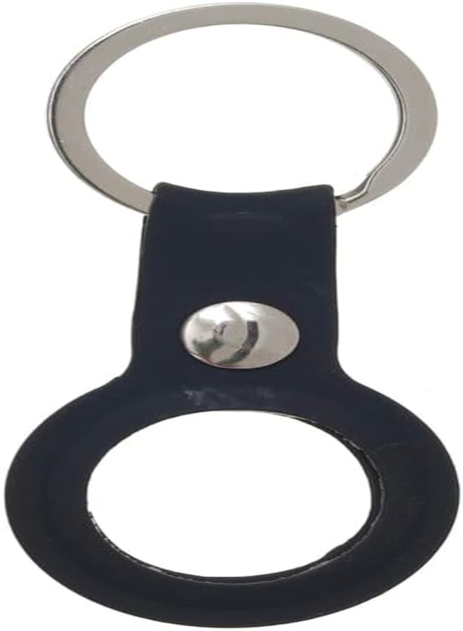 Airtag Keychain for Keys, Bags, Pet Collars - Black