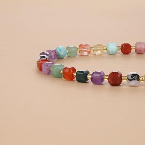 COAI Women's Chakra Necklace, Healing Crystal Beaded Necklace for Women - Image 4