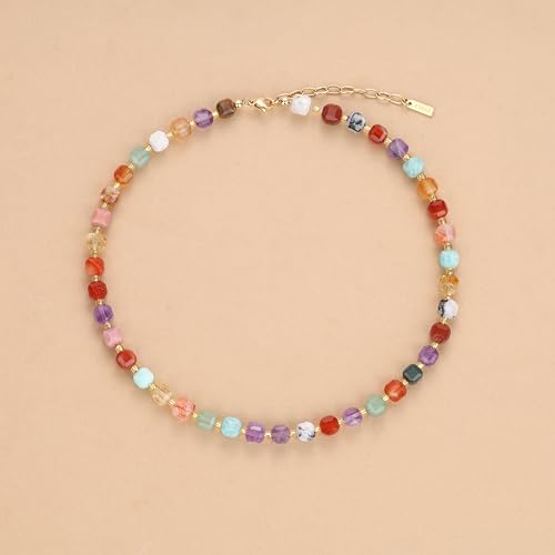 COAI Women's Chakra Necklace, Healing Crystal Beaded Necklace for Women - Image 5