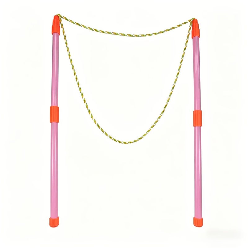 Purple Detachable Double Rod Bubble Ring Prop Big Colorful Bubbles Outdoor Fun - Image 5